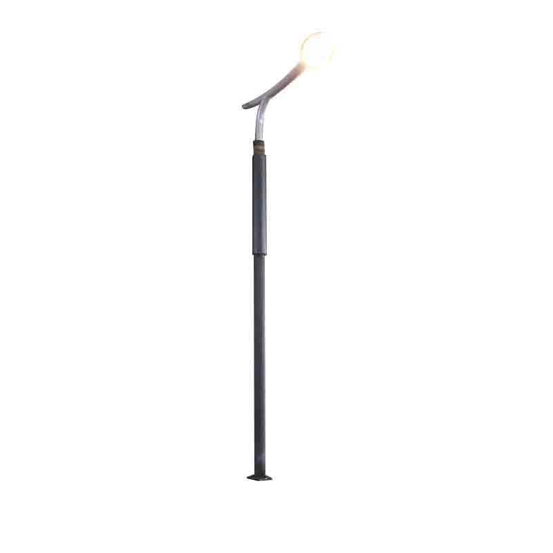 DDK-SSPL-2002 Stâlp Solar Cilindru Cu Cap Lampă