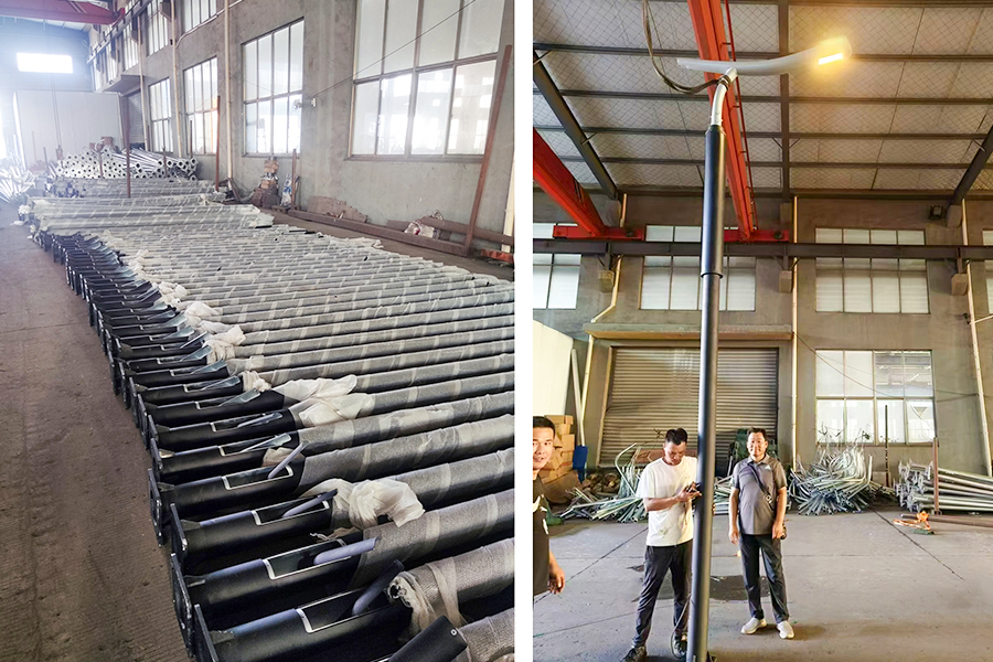 Stâlp de lumină solară flexibil pentru Irak